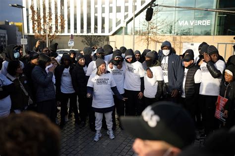Mother of teen killed during a traffic stop in France leads a protest against officer’s release